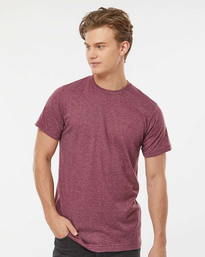 Tultex Poly-Rich T-Shirt 241 #colormdl_Heather Burgundy