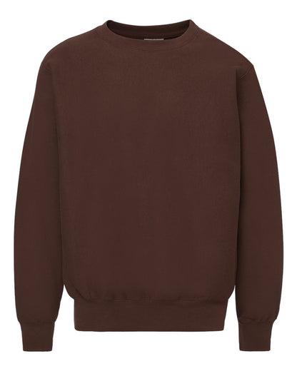MV Sport Unisex Pro-Weave® Crewneck Sweatshirt 496 #color_Espresso Brown