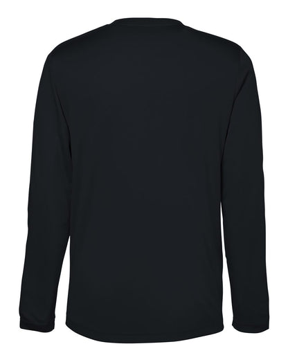 CORE365 Unisex Capital Long Sleeve Performance T-Shirt CE10L #color_Black