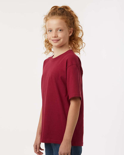 M&O Youth Gold Soft Touch T-Shirt 4850 #colormdl_Cardinal Red