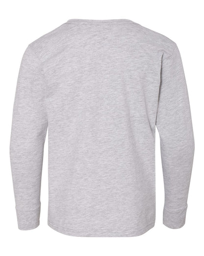 LAT Youth Fine Jersey Long Sleeve Tee 6201 #color_Heather