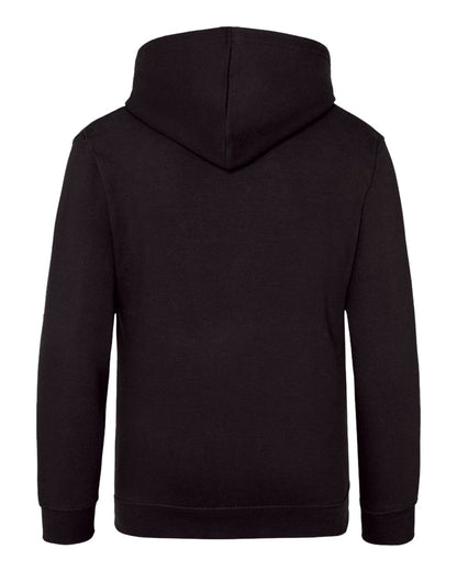 AWDis Youth Hooded Sweatshirt JHY001 #color_Jet Black