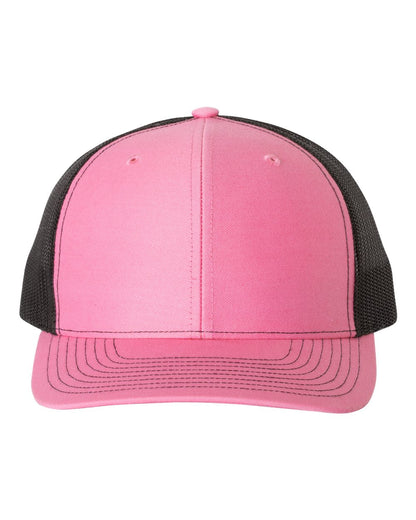 Richardson Snapback Trucker Cap 112 #color_Hot Pink/ Black