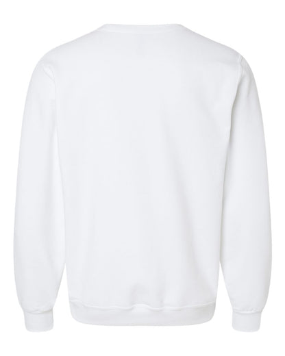 JERZEES Unisex Eco™ Premium Blend Ring-Spun Crewneck Sweatshirt 701MR #color_White