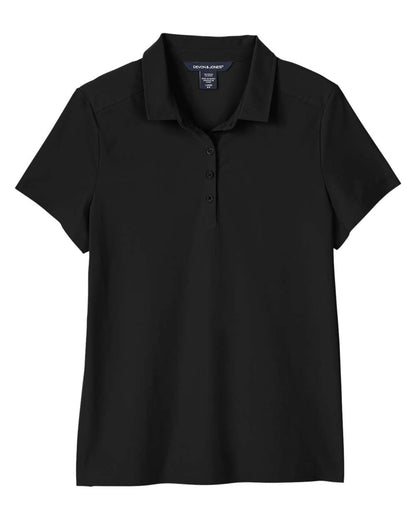 Devon & Jones Women's CrownLux Performance® Windsor Welded Polo DG110W #color_Black