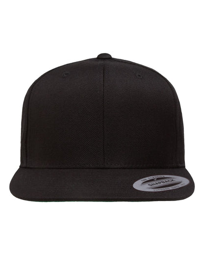 YP Classics Premium Flat Bill Snapback Cap 6089M #color_Black