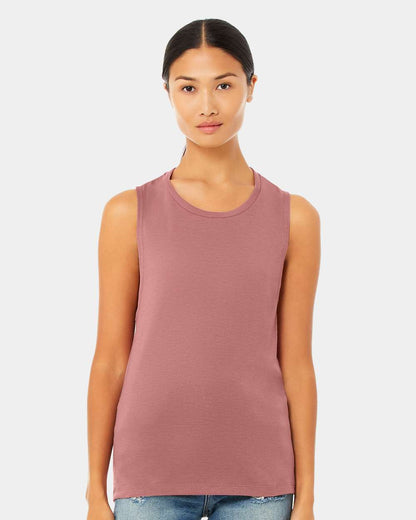 BELLA + CANVAS Women's Flowy Scoop Muscle Tank 8803 #colormdl_Mauve