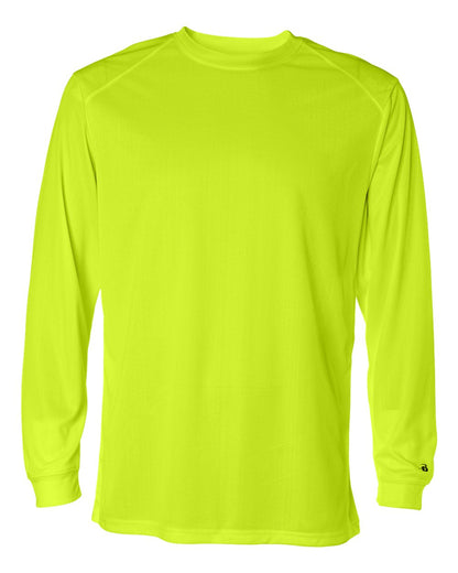 Badger B-Core Long Sleeve T-Shirt 4104 #color_Safety Yellow