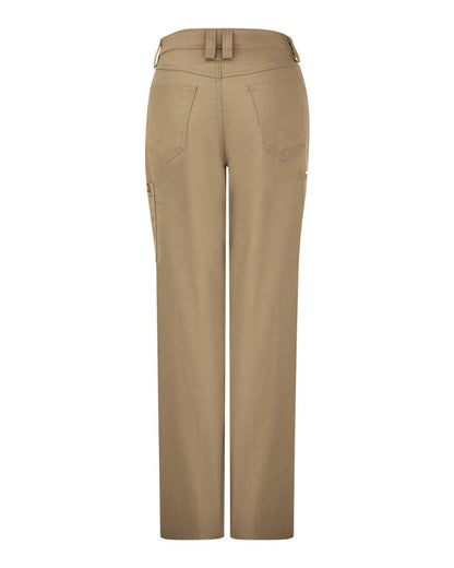 Red Kap Women's Extended Sizes Lightweight Crew Pants PT3LEXT #color_Khaki - 24I