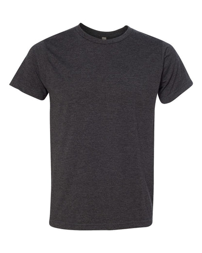 Bayside USA-Made 50/50 Fine Jersey T-Shirt 5010 #color_Heather Charcoal