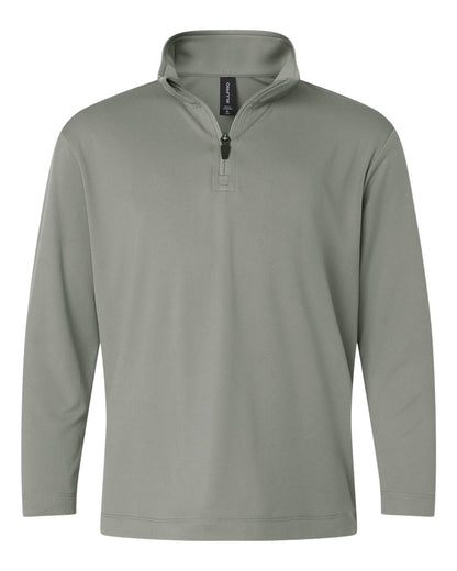 AllPro Youth Pro-Lock Performance Quarter-Zip Pullover 41870Y #color_Greystone
