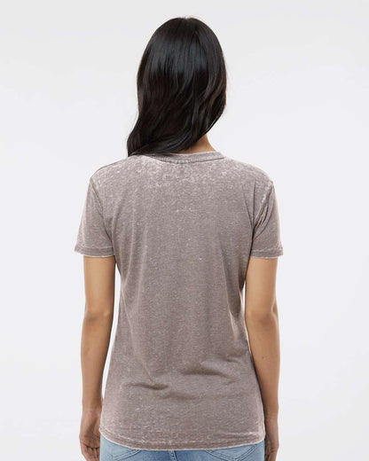 J. America Women’s Zen Jersey T-Shirt 8116 #colormdl_Cement