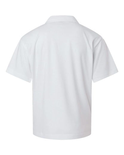 AllPro Youth Pro-Lock Performance Polo 41800Y #color_White