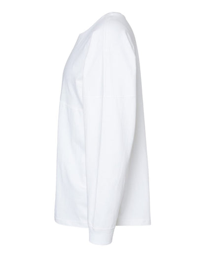 J. America Unisex Game Day Jersey Long Sleeve T-Shirt 8229 #color_White