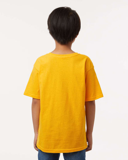 M&O Youth Gold Soft Touch T-Shirt 4850 #colormdl_Gold