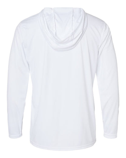 Holloway Men's Momentum Hooded Long Sleeve T-Shirt 222830 #color_White