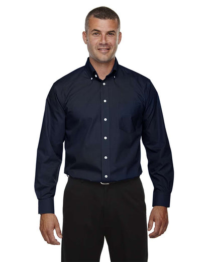 Devon & Jones Men's Tall Crown Collection® Broadcloth Woven Dress Shirt D620T #colormdl_Navy
