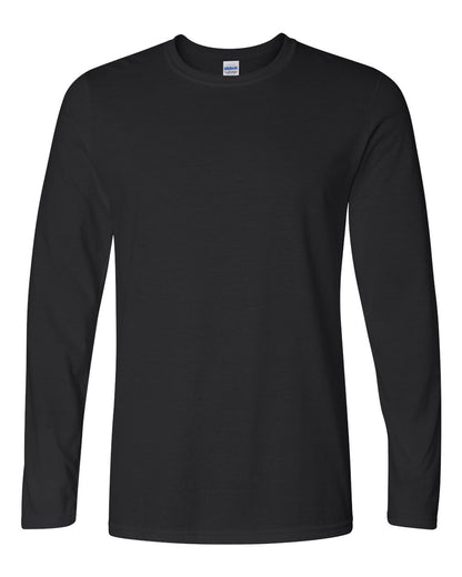 Gildan Unisex Softstyle® Long Sleeve T-Shirt 64400 #color_Black