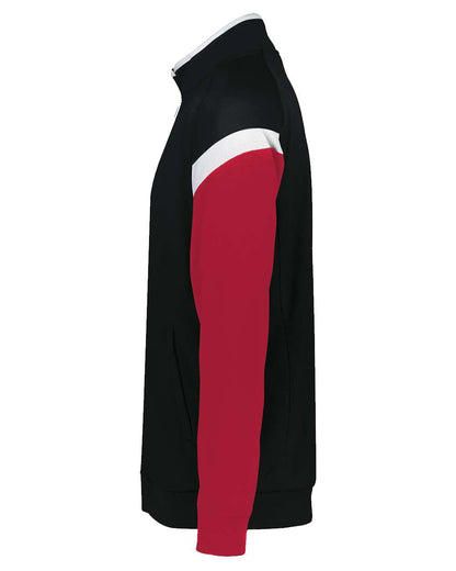 Holloway Youth Limitless Full-Zip Jacket 229679 #color_Black/ White/ Scarlet