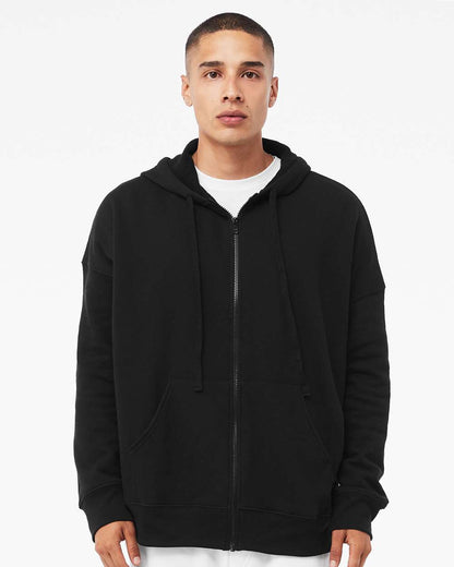 BELLA + CANVAS Sponge Fleece DTM Full-Zip Hoodie 3759 #colormdl_Black