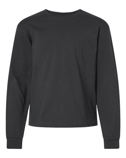 BELLA + CANVAS Youth 6oz. Heavyweight Long Sleeve Tee 3511Y #color_Dark Grey