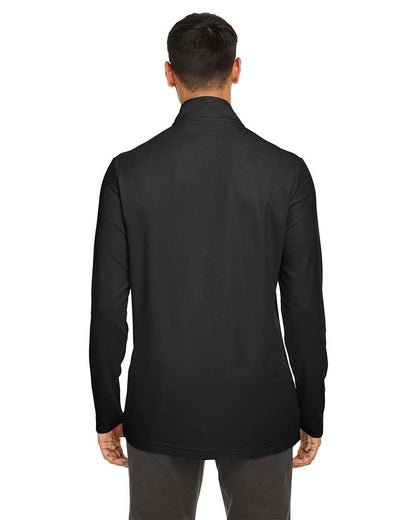 CORE365 Men's Fusion ChromaSoft™ Pique Quarter-Zip Pullover CE405 #colormdl_Black
