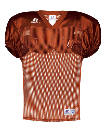Russell Athletic Unisex Stock Practice Jersey S096BM #color_Burnt Orange