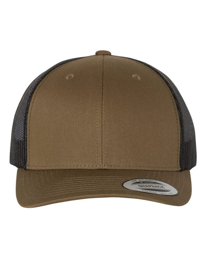 YP Classics Retro Trucker Cap 6606 #color_Coyote Brown/ Black