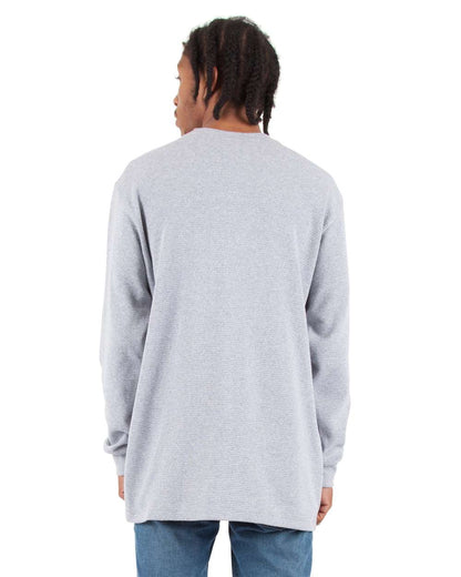 Shaka Wear Unisex Thermal T-Shirt SHTHRM #colormdl_Heather Grey