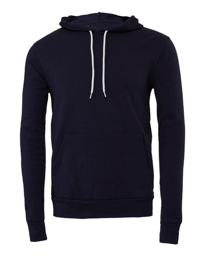 BELLA + CANVAS Unisex Sponge Fleece Hoodie Sweatshirt 3719 #color_Navy