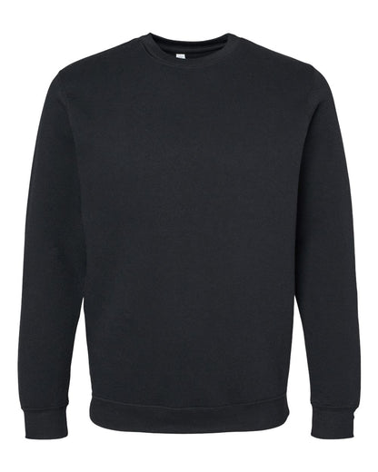 LAT Unisex Elevated Fleece Crewneck Sweatshirt 6925 #color_Black