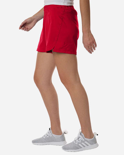 Adidas Women's D4T Woven 3" Shorts AT306 #colormdl_Team Power Red/ White