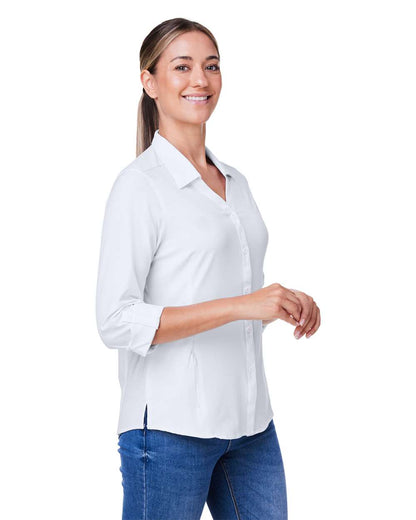 CORE365 Women's Ultra UVP® Marina Shirt CE510LW #colormdl_White