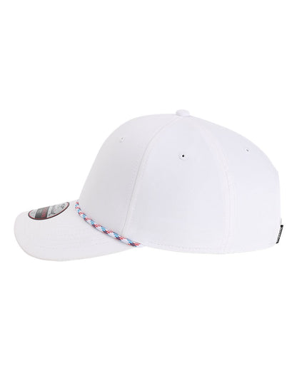 Imperial The Wingman Cap 7054 #color_White/ Blue/ Red/ White