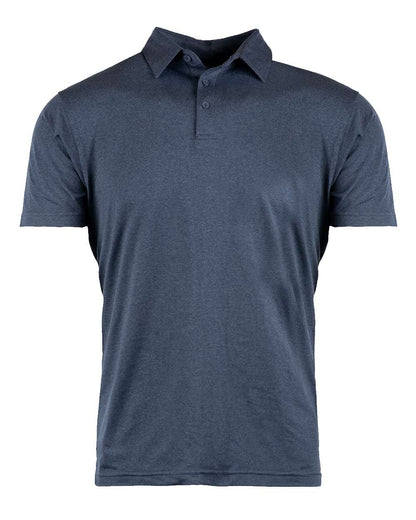 Burnside Dawn to Dusk Polo 0900 #color_Heather Ink Blue