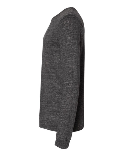 BELLA + CANVAS Jersey Long Sleeve Tee 3501 #color_Charcoal Black Slub