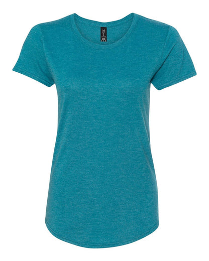 Gildan Softstyle® Women’s Triblend T-Shirt 6750L #color_Heather Galapagos Blue