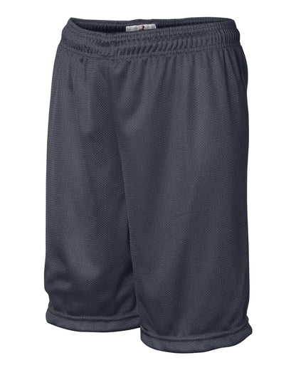 Badger Youth Mini Mesh 6'' Inseam Shorts 2237 #color_Navy