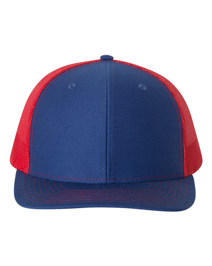 Richardson Snapback Trucker Cap 112 #color_Royal/ Red
