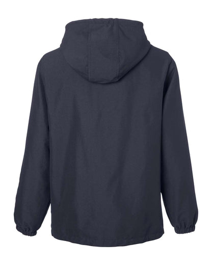 Harriton Unisex Flex Twill Hooded Jacket M73 #color_Dark Charcoal