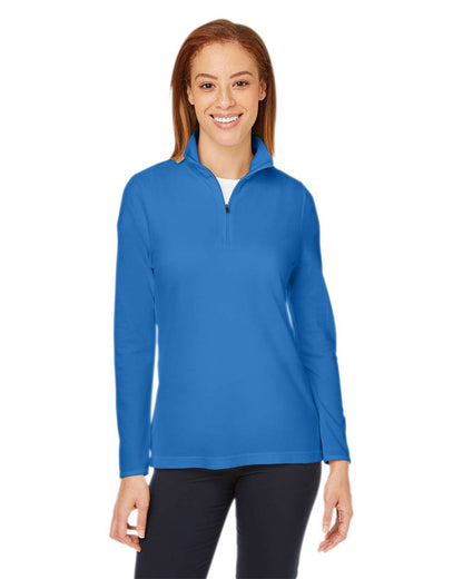 Devon & Jones Women's New Classics® Performance Quarter-Zip Pullover DG400W #colormdl_French Blue