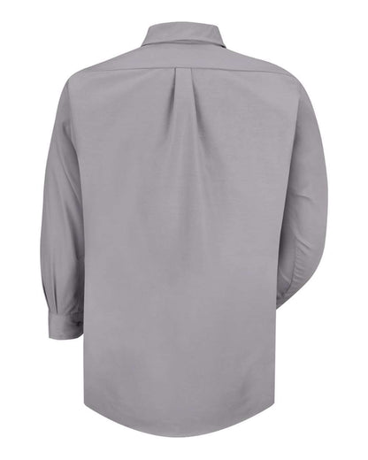 Red Kap Men's Poplin Dress Shirt SP90 #color_Silver Grey - Sleeve 36/37