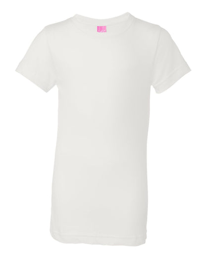 LAT Girls' Fine Jersey Tee 2616 #color_White