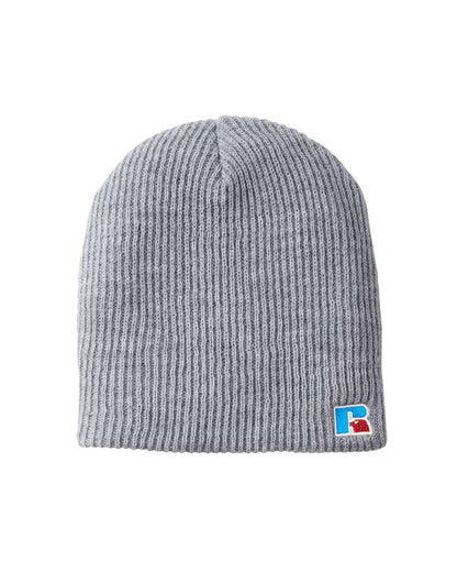 Russell Athletic Core R Patch Beanie UB89UHB #color_Grey Heather