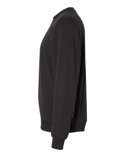 Independent Trading Co. Unisex Special Blend Raglan Crewneck Sweatshirt PRM30SBC #color_Black