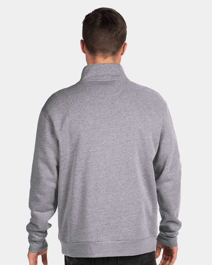 Next Level Fleece Quarter-Zip Pullover 9643 #colormdl_Heather Grey