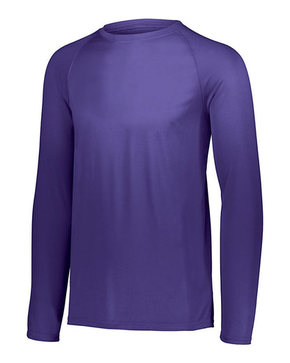 Augusta Sportswear Attain Color Secure® Performance Long Sleeve T-Shirt 2795 #color_Purple