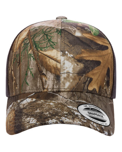 YP Classics Retro Trucker Cap 6606 #color_Realtree Edge/ Brown