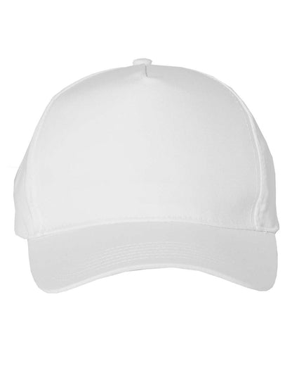 Valucap Five-Panel Twill Cap 8869 #color_White