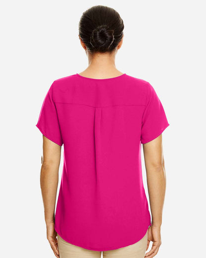 Devon & Jones Women's Perfect Fit™ Crepe Blouse DP612W #colormdl_Crown Raspberry